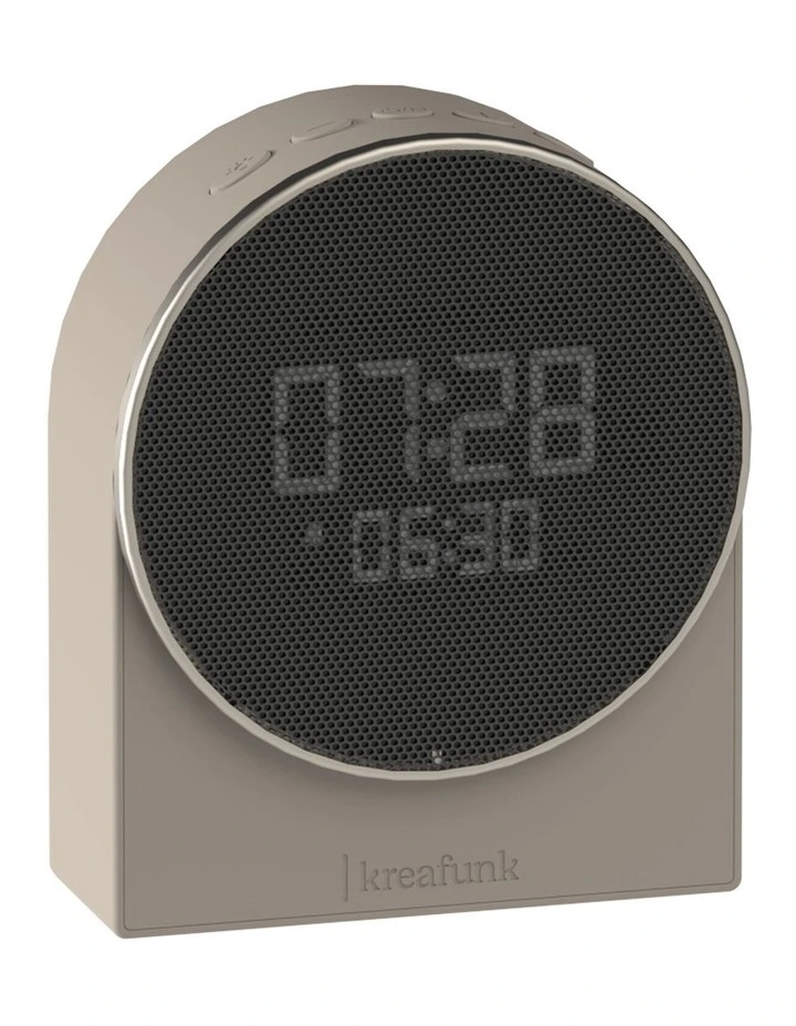 Ivy Alarm Clock W/ Bluetooth Speaker in Ivory Sand image 1