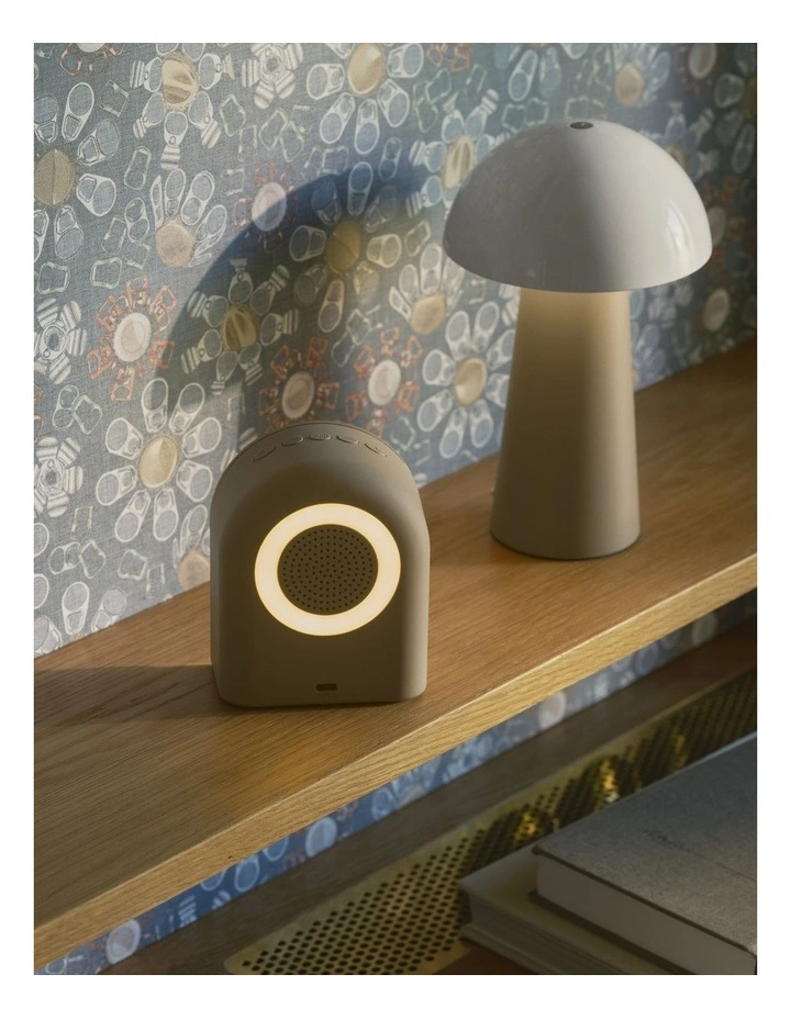 Ivy Alarm Clock W/ Bluetooth Speaker in Ivory Sand image 3