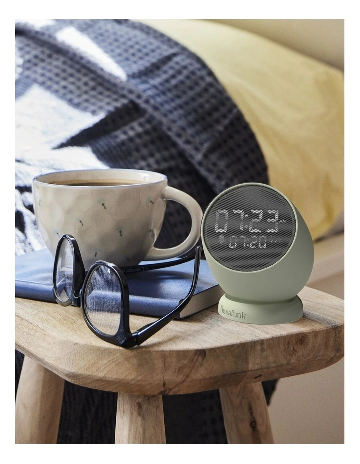 Bell Alarm Clock in Dusty Olive image 4