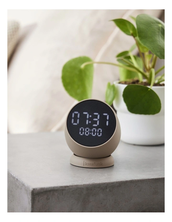 Bell Alarm Clock in Ivory Sand image 4