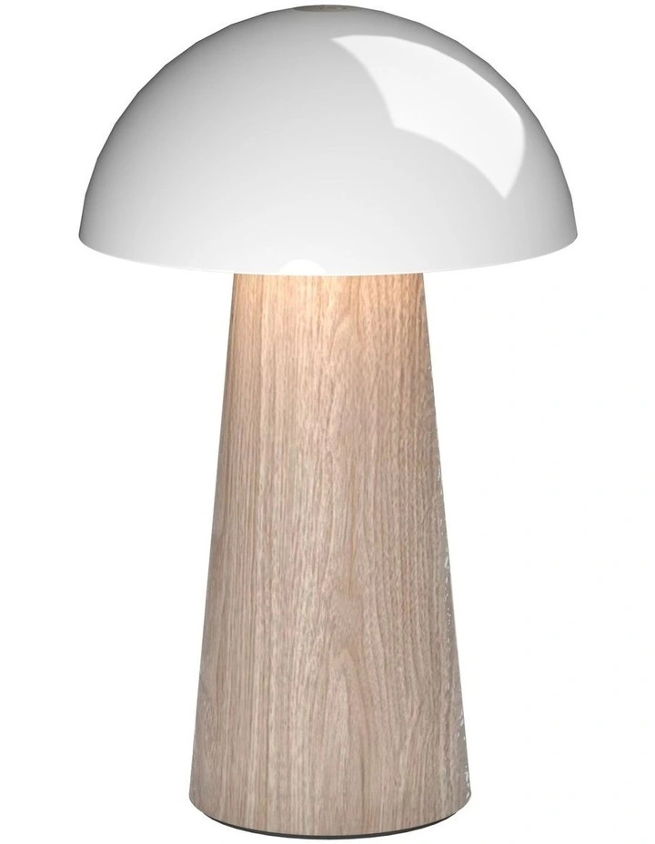 Bello Lamp, Portable And Rechargeable in Light Wood image 1