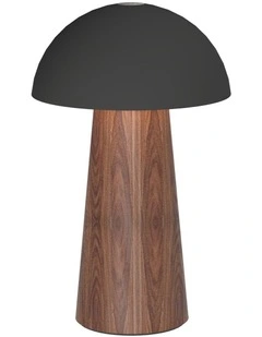 Bello Lamp, Portable And Rechargeable in Black Wood
