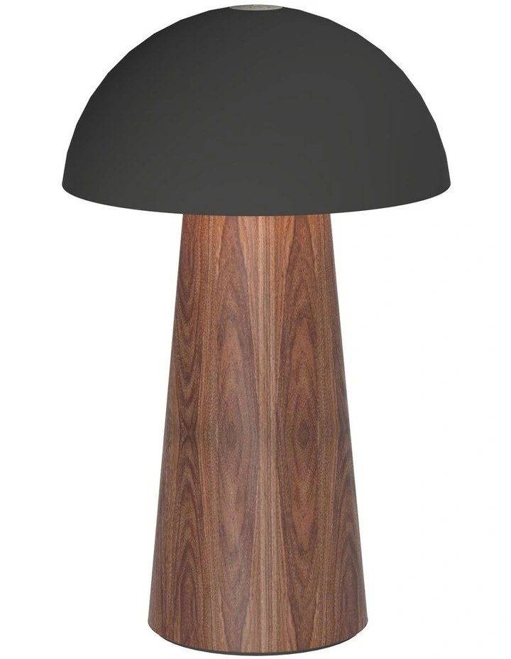 Bello Lamp, Portable And Rechargeable in Black Wood image 1