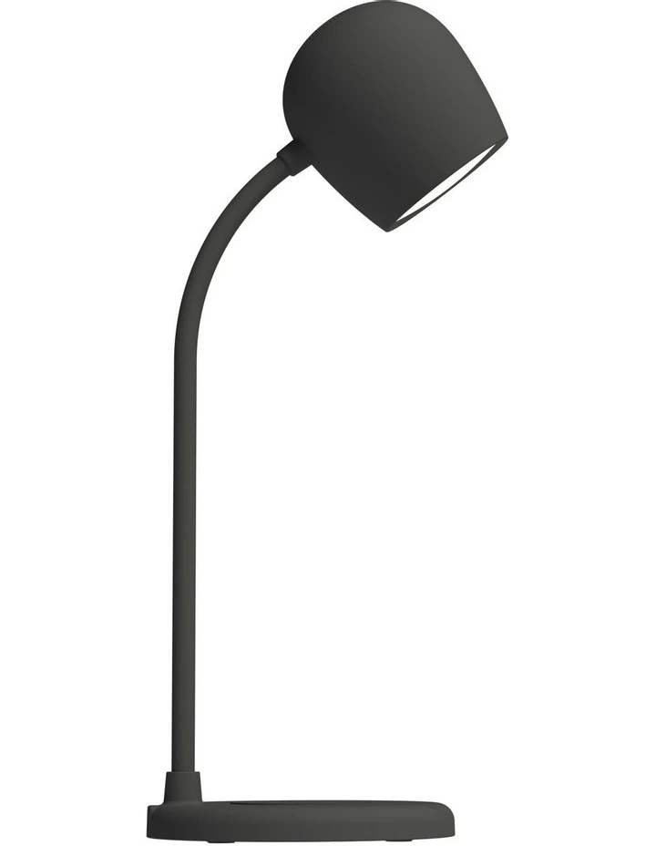 Ellie Lamp W/ Qi Charger And Bluetooth Speaker in Black image 2