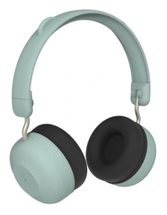 Kids Buzz Junior Bluetooth Headphones in Dusty Green