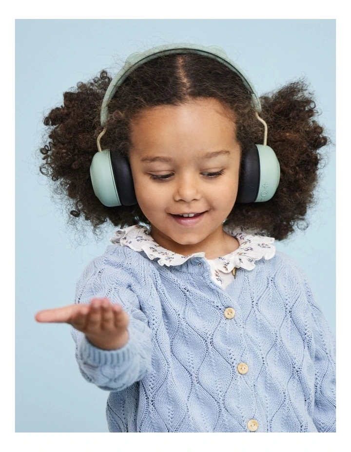 Kids Buzz Junior Bluetooth Headphones in Dusty Green image 4
