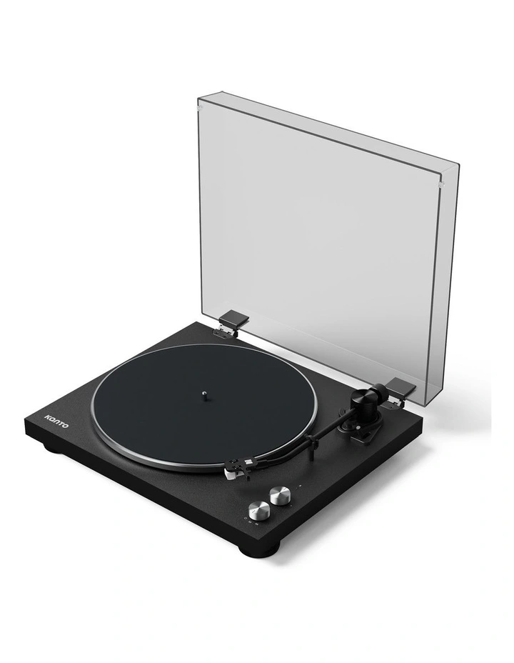 OBI3 Turntable With Bluetooth 5.3, Preamp And Pitch Control Speaker in Matte Black image 4