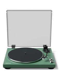 OBI3 Turntable With Bluetooth 5.3, Preamp And Pitch Control Speaker in Matte Green