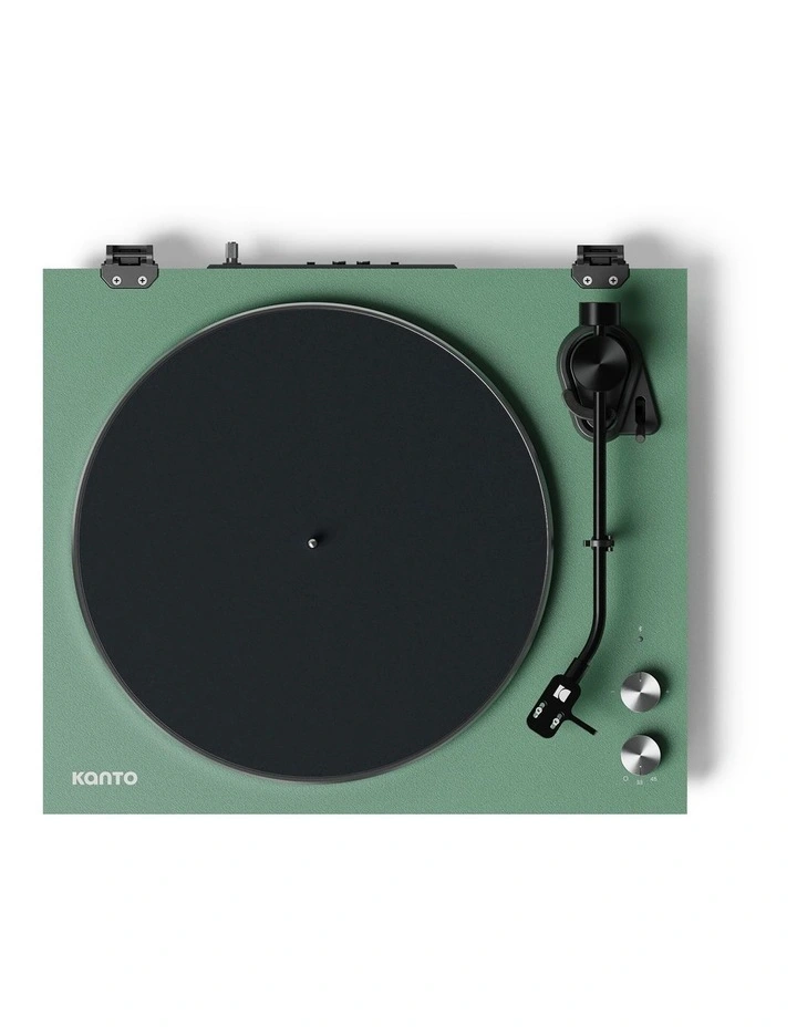 OBI3 Turntable With Bluetooth 5.3, Preamp And Pitch Control Speaker in Matte Green image 5