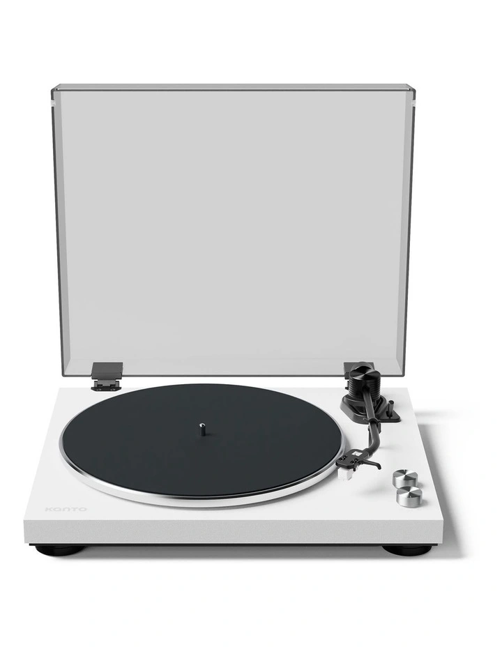 OBI3 Turntable With Bluetooth 5.3, Preamp And Pitch Control Speaker in Matte White image 1