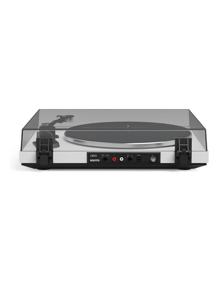 OBI3 Turntable With Bluetooth 5.3, Preamp And Pitch Control Speaker in Matte White image 2