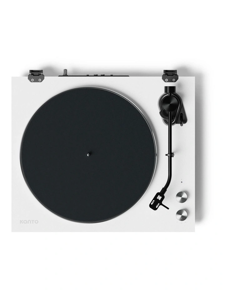OBI3 Turntable With ORA 100W Powered Speakers in Matte White image 3