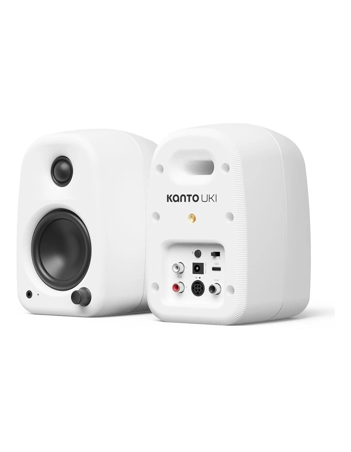 UKI 100W Desktop Speakers With Bluetooth in Chalk image 2