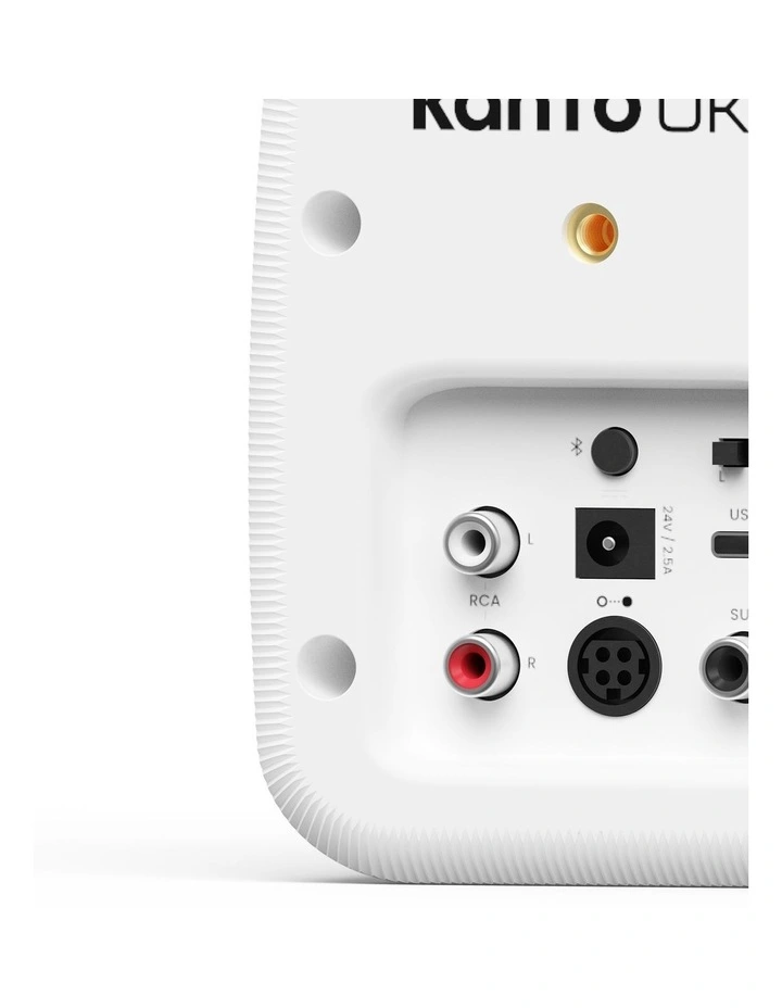 UKI 100W Desktop Speakers With Bluetooth in Chalk image 3