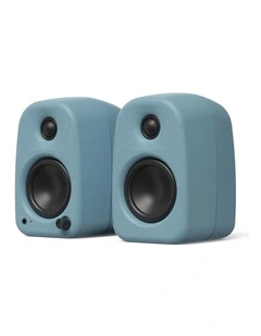 UKI Desktop Speakers with Bluetooth, USB-C, Headphone out Pair in Cornflower Matte Blue