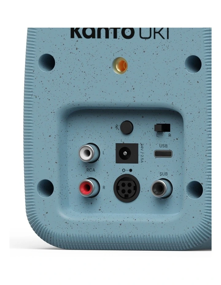 UKI Desktop Speakers with Bluetooth, USB-C, Headphone out Pair in Cornflower Matte Blue image 4