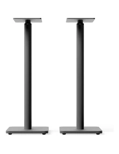 SPH Universal Height Adjustable Bookshelf Speaker Stands - Black, Pair