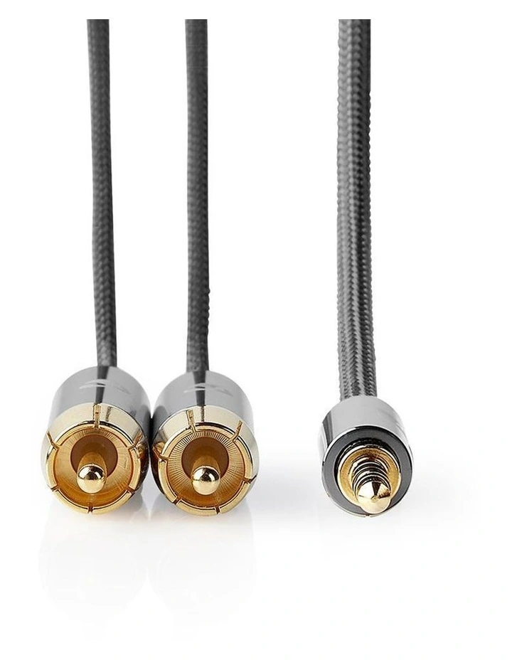 Stereo Audio Cable 3.5mm Male to 2x RCA Male 1m image 3
