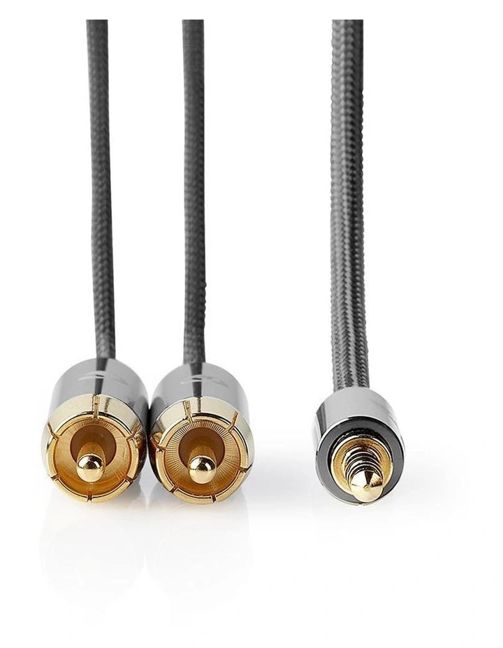 Stereo Audio Cable 3.5mm Male to 2x RCA Male 2m image 3