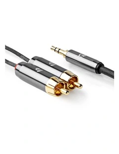 Stereo Audio Cable 3.5mm Male to 2x RCA Male 5m