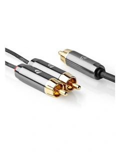 Subwoofer Cable RCA Male to 2x RCA Male 3m