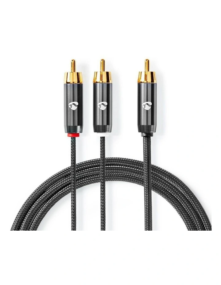 Subwoofer Cable RCA Male to 2x RCA Male 3m image 2