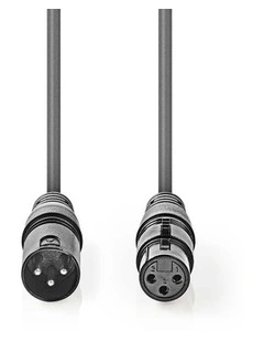Balanced Audio Cable XLR 3-Pin Male to XLR 3-Pin Female 1.00 m
