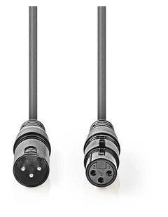 Balanced Audio Cable XLR 3-Pin Male to XLR 3-Pin Female 5.00m