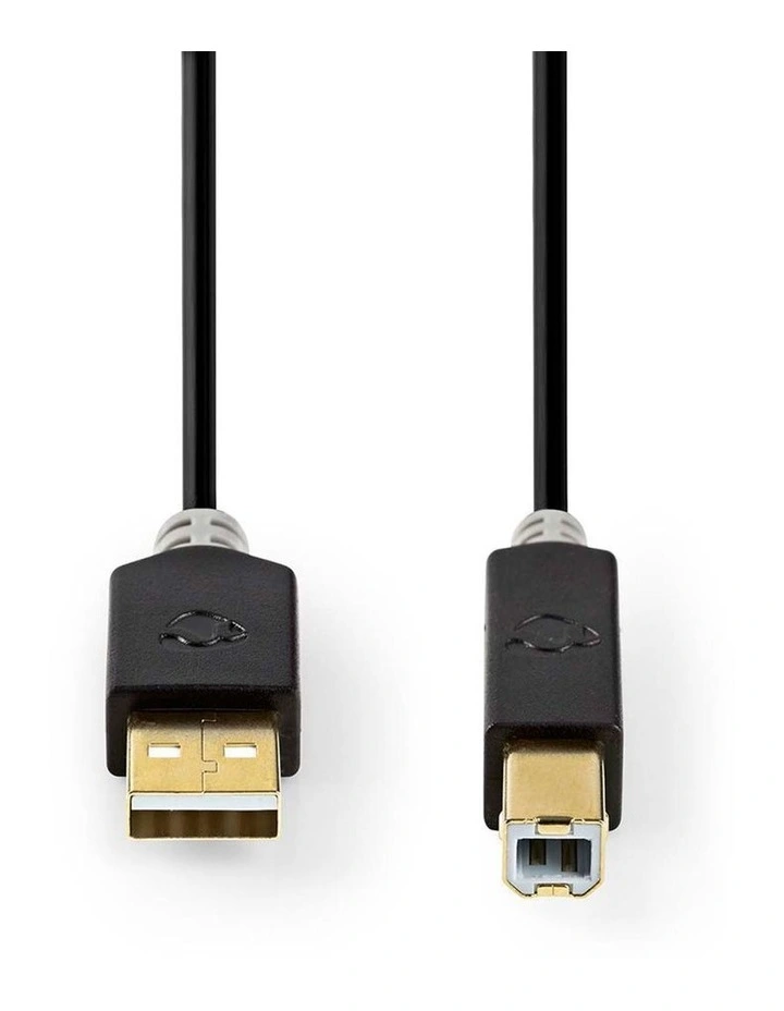 USB Cable USB-A Male to USB-B Male 2.00m image 1