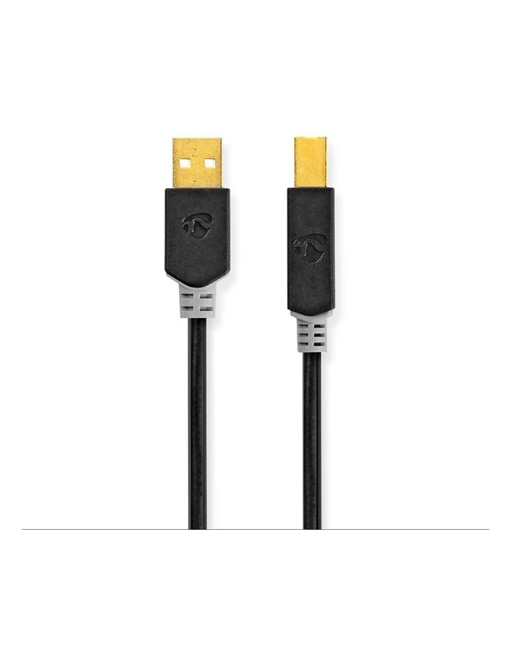 USB Cable USB-A Male to USB-B Male 2.00m image 2