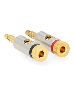 Banana Connector 2 Pieces in Gold