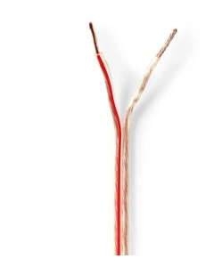 Speaker Cable And Copper Round PVC Transparent Reel 2 x 1.50mm 100.0m in White