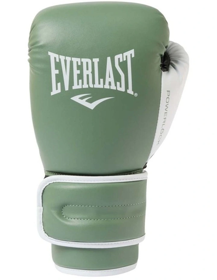POWERLOCK2 TRAINING GLOVES 16oz, ARMY GREEN/WHITE image 2