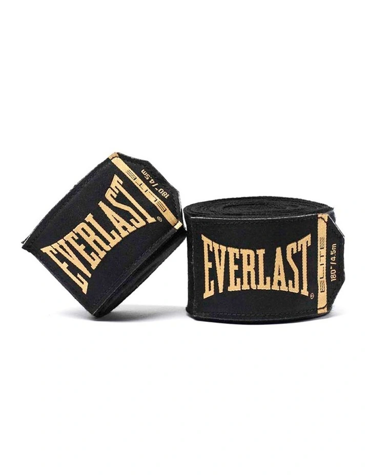 ELITE 180inch HAND WRAPS, BLACK image 1