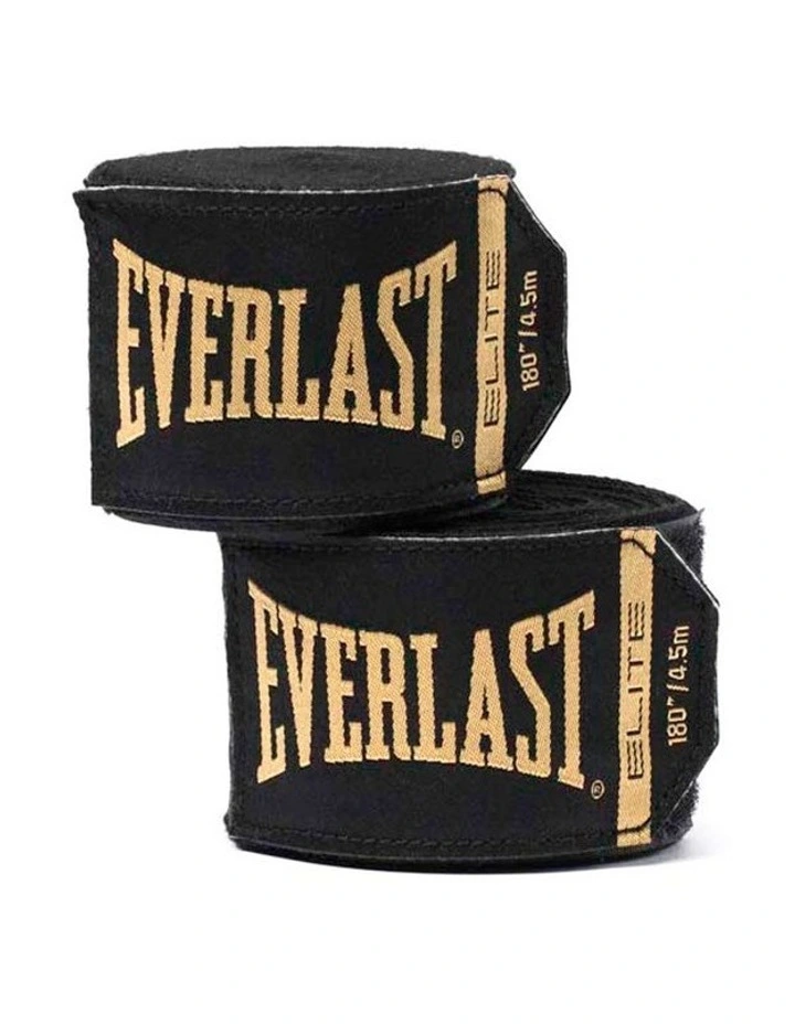 ELITE 180inch HAND WRAPS, BLACK image 2