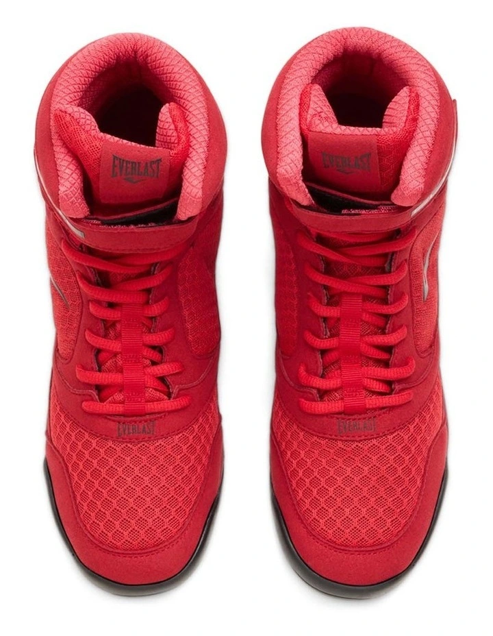 ELITE2 PRO HI-TOP BOXING BOOTS, RED/BLACK image 7