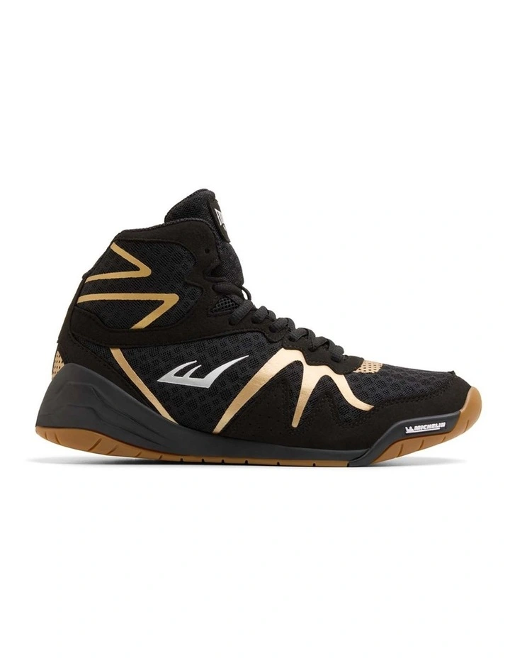 PIVT BOXING BOOTS, BLACK/GOLD image 1
