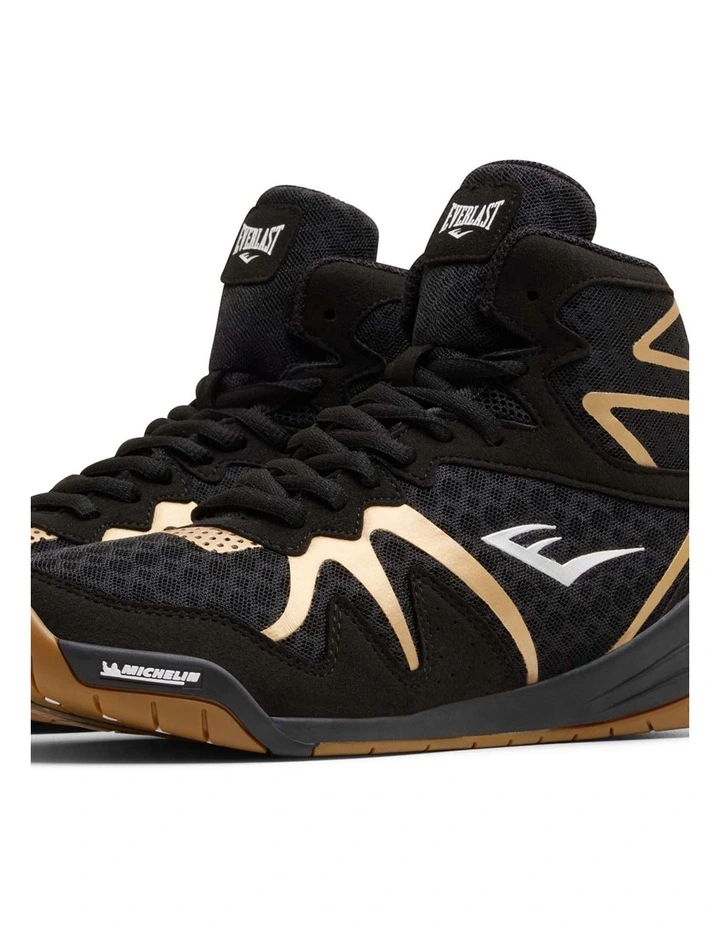 PIVT BOXING BOOTS, BLACK/GOLD image 3