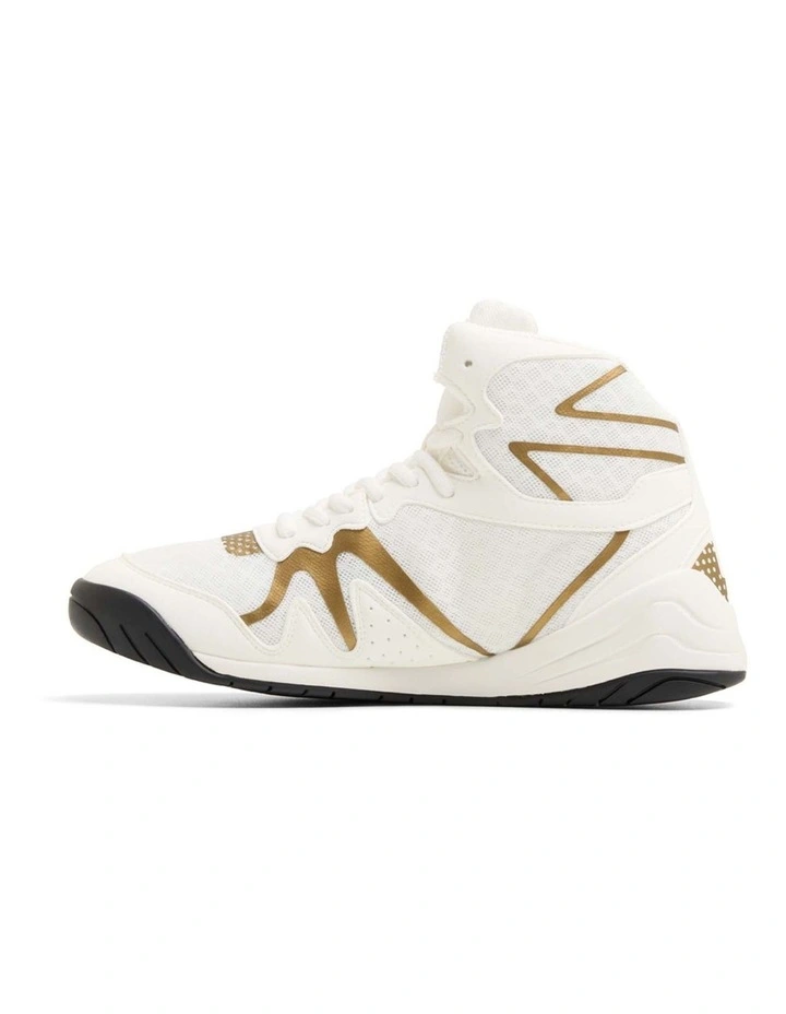 PIVT BOXING BOOTS, WHITE/GOLD image 5