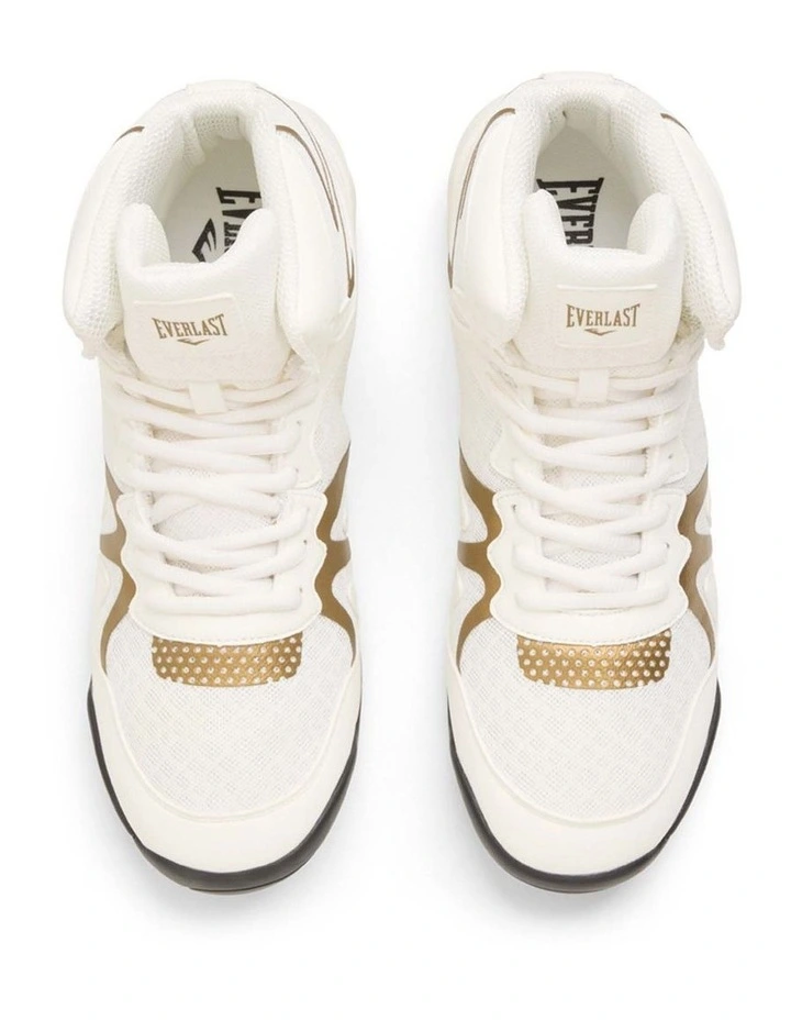 PIVT BOXING BOOTS, WHITE/GOLD image 7