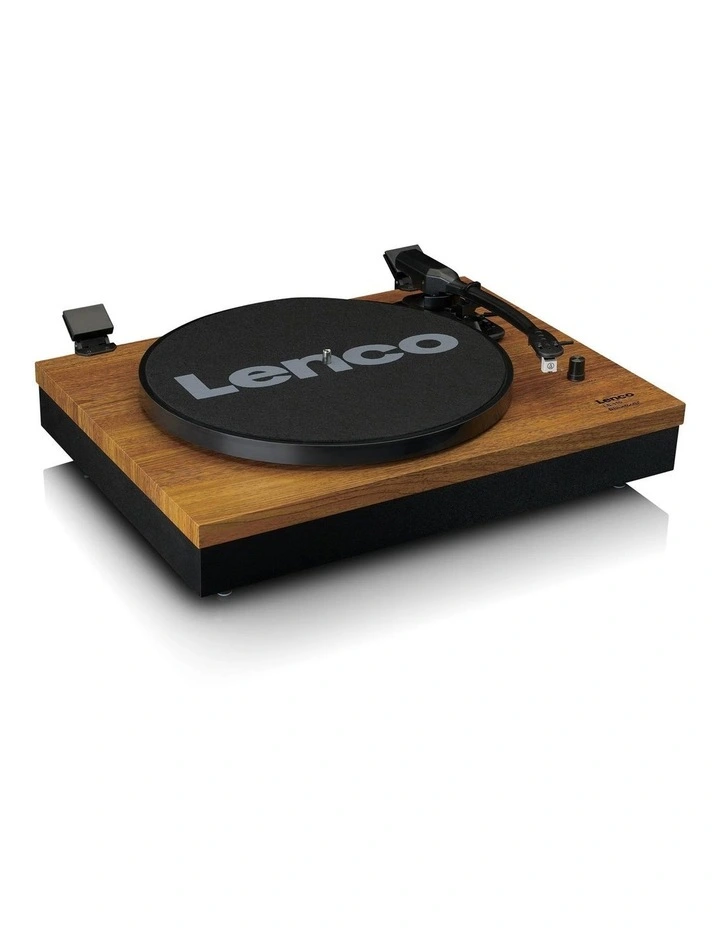 Turntable with Bluetooth & 2 Separate Speakers in Wood image 3