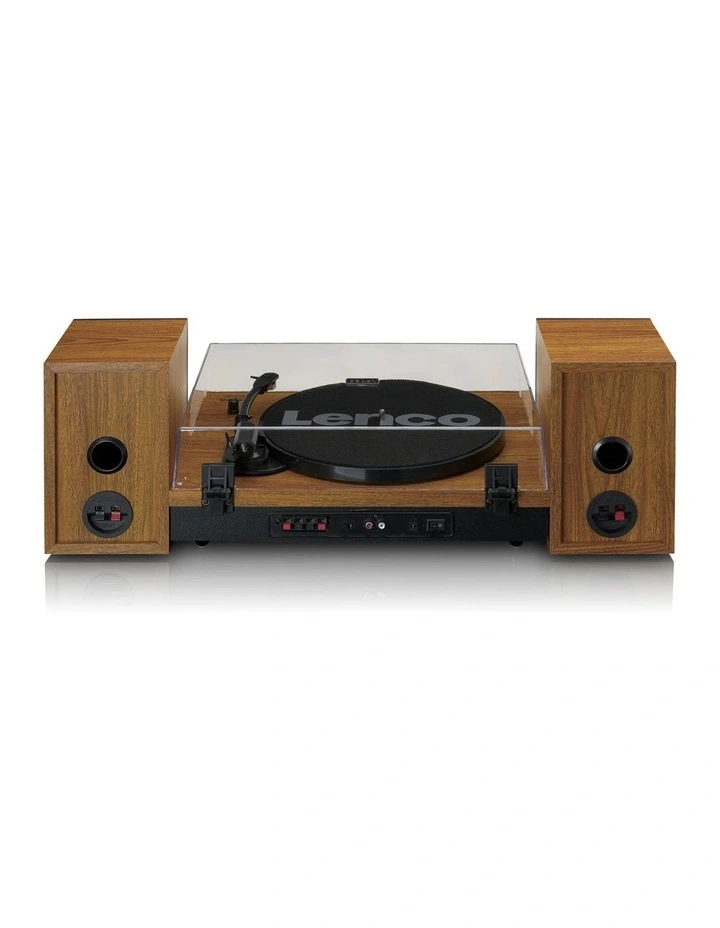 Turntable with Bluetooth & 2 Separate Speakers in Wood image 4