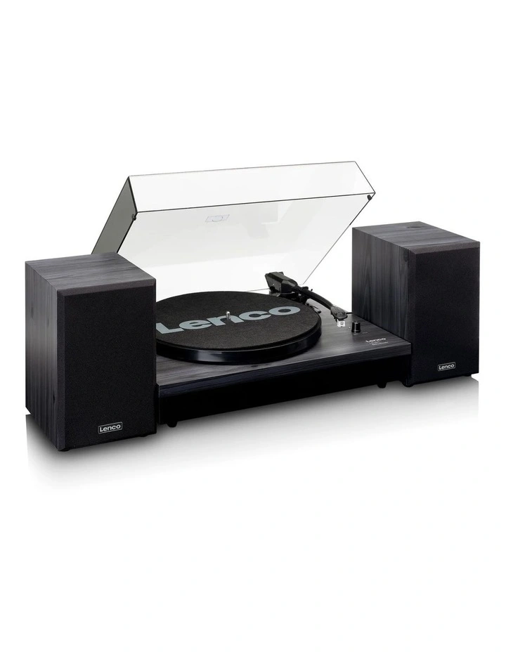 Turntable with Bluetooth & 2 Separate Speakers in Black image 2