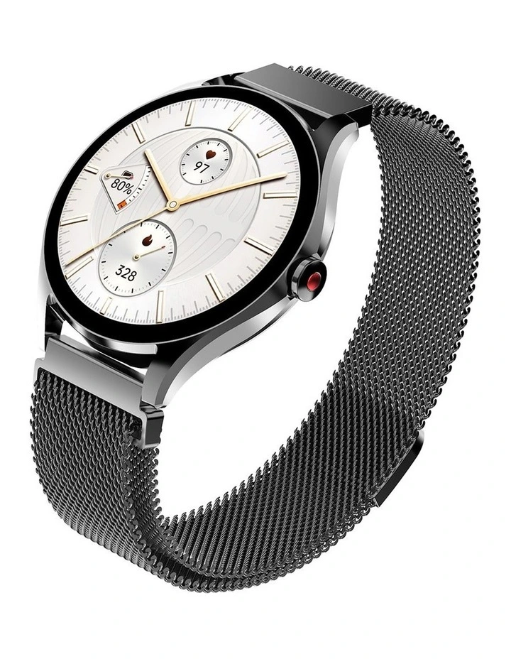 AURA2 Women's Sleek Smart Watch - Black image 2