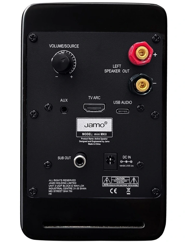 Mini MKII Active Bookshelf Speaker - High Gloss Black image 3