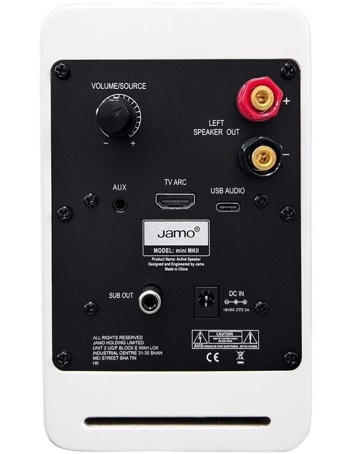 Mini MKII Active Bookshelf Speaker - Matte White image 5