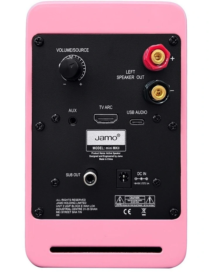 Mini Active Bookshelf Speaker MKII in Pink image 3