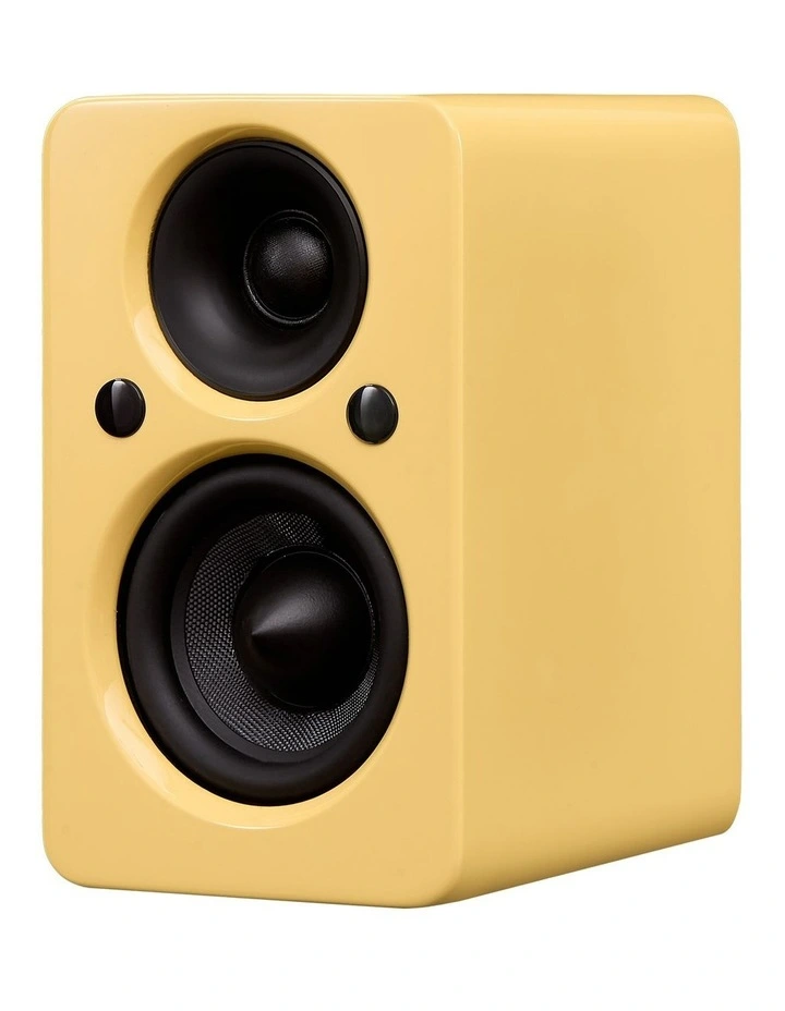 Mini MKII Active Bookshelf Speaker in Yellow image 2