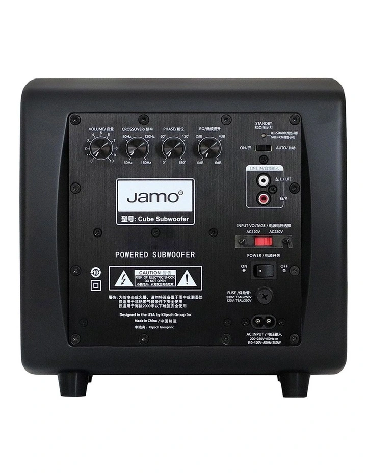 Cube Compact Powered Subwoofer in Matte Black image 4