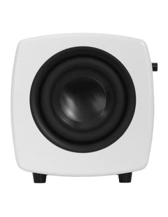Cube Compact Powered Subwoofer in Matte White
